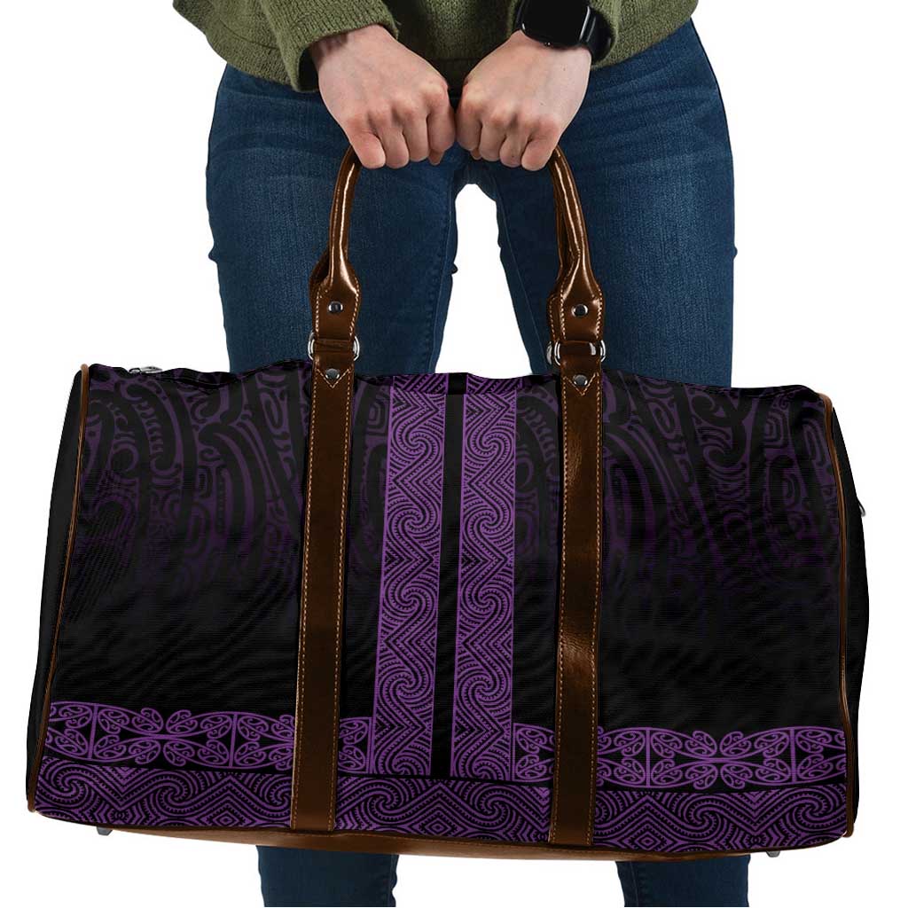 New Zealand Maori Kowhaiwhai Travel Bag Waiporoporo Maui and Mangopare - Polynesian Pride