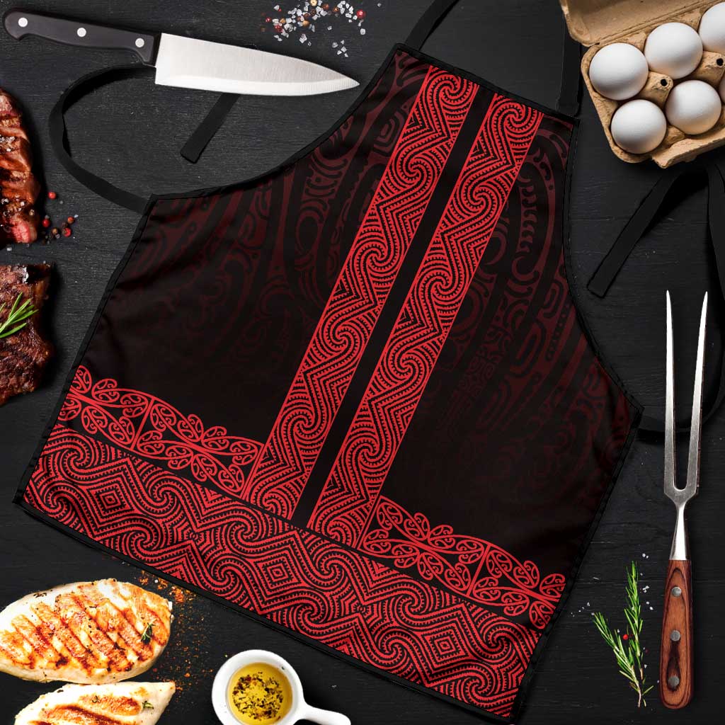 New Zealand Maori Kowhaiwhai Apron Whero Maui and Mangopare - Polynesian Pride