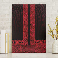New Zealand Maori Kowhaiwhai Canvas Wall Art Whero Maui and Mangopare LT9 Without Frame Red - Polynesian Pride