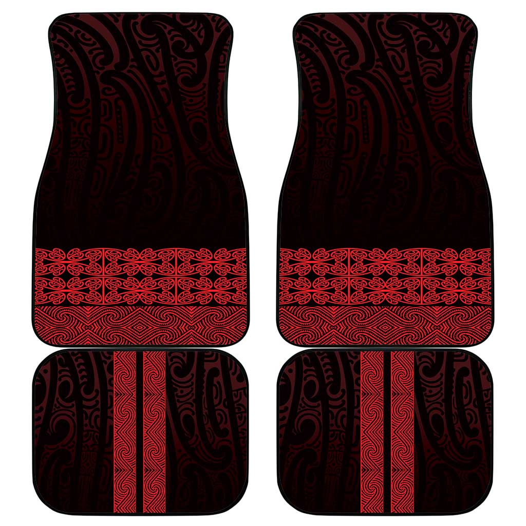 New Zealand Maori Kowhaiwhai Car Mats Whero Maui and Mangopare