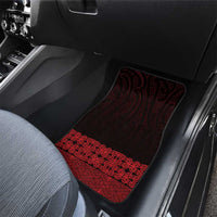 New Zealand Maori Kowhaiwhai Car Mats Whero Maui and Mangopare