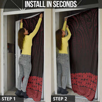 New Zealand Maori Kowhaiwhai Door Cover Whero Maui and Mangopare LT9 - Polynesian Pride
