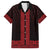 New Zealand Maori Kowhaiwhai Family Matching Long Sleeve Bodycon Dress and Hawaiian Shirt Whero Maui and Mangopare