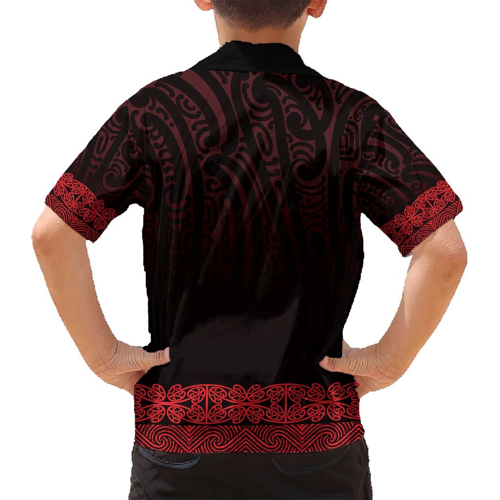 New Zealand Maori Kowhaiwhai Family Matching Summer Maxi Dress and Hawaiian Shirt Whero Maui and Mangopare LT9 - Polynesian Pride
