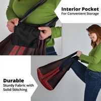 New Zealand Maori Kowhaiwhai Grocery Bag Whero Maui and Mangopare