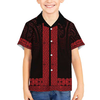 New Zealand Maori Kowhaiwhai Hawaiian Shirt Whero Maui and Mangopare LT9 - Polynesian Pride