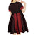 New Zealand Maori Kowhaiwhai Kid Short Sleeve Dress Whero Maui and Mangopare
