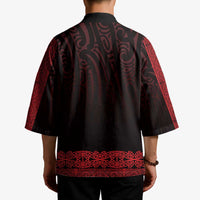 New Zealand Maori Kowhaiwhai Kimono Whero Maui and Mangopare - Polynesian Pride