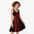 New Zealand Maori Kowhaiwhai Midi Dress Whero Maui and Mangopare - Polynesian Pride