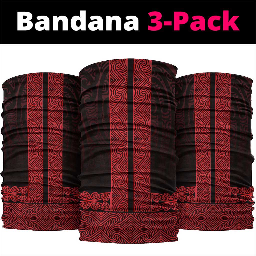 New Zealand Maori Kowhaiwhai Neck Gaiter Whero Maui and Mangopare - Polynesian Pride