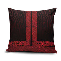 New Zealand Maori Kowhaiwhai Pillow Cover Whero Maui and Mangopare - Polynesian Pride