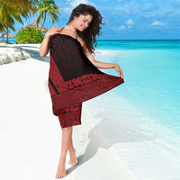New Zealand Maori Kowhaiwhai Sarong Whero Maui and Mangopare LT9 - Polynesian Pride