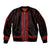 New Zealand Maori Kowhaiwhai Sleeve Zip Bomber Jacket Whero Maui and Mangopare