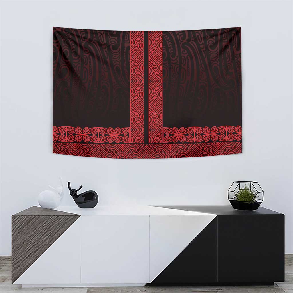 New Zealand Maori Kowhaiwhai Tapestry Whero Maui and Mangopare