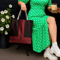 New Zealand Maori Kowhaiwhai Tote Bag Whero Maui and Mangopare - Polynesian Pride