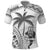 Custom Fiji Black Fern Polo Shirt Maori Warroir with Fijian Masi Pattern