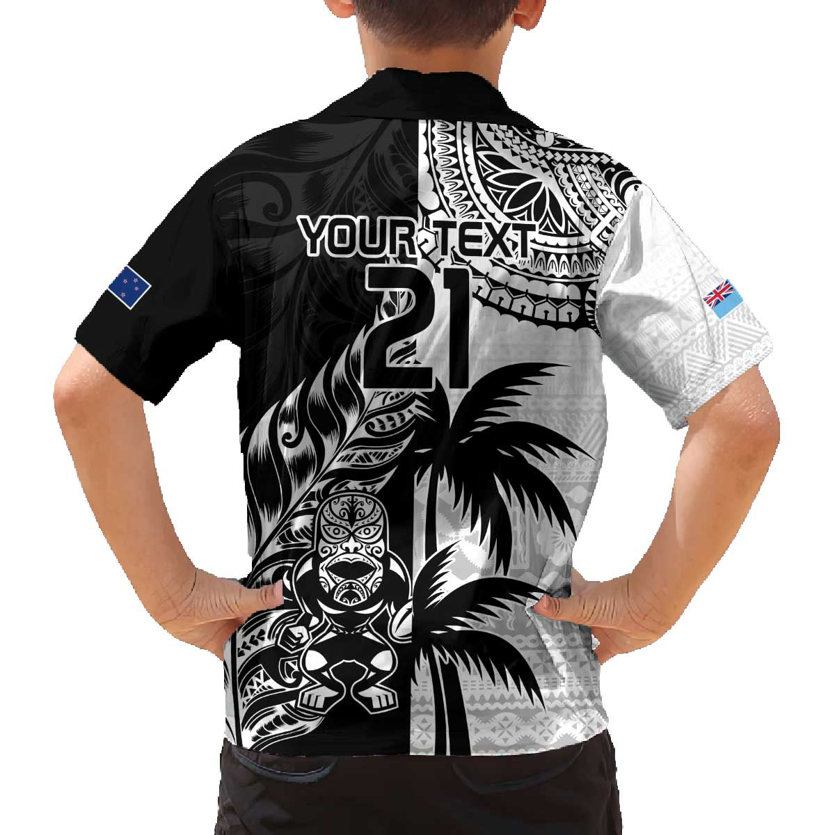 Custom Fiji New Zealand Family Matching Puletasi and Hawaiian Shirt Maori mix Tapa Pattern Version LT9 - Polynesian Pride