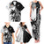 Custom Fiji New Zealand Family Matching Tank Maxi Dress and Hawaiian Shirt Maori mix Tapa Pattern Version