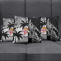 Fiji New Zealand Rugby Personalised Pillow Cover Maori and Tapa Pattern LT9 - Polynesian Pride