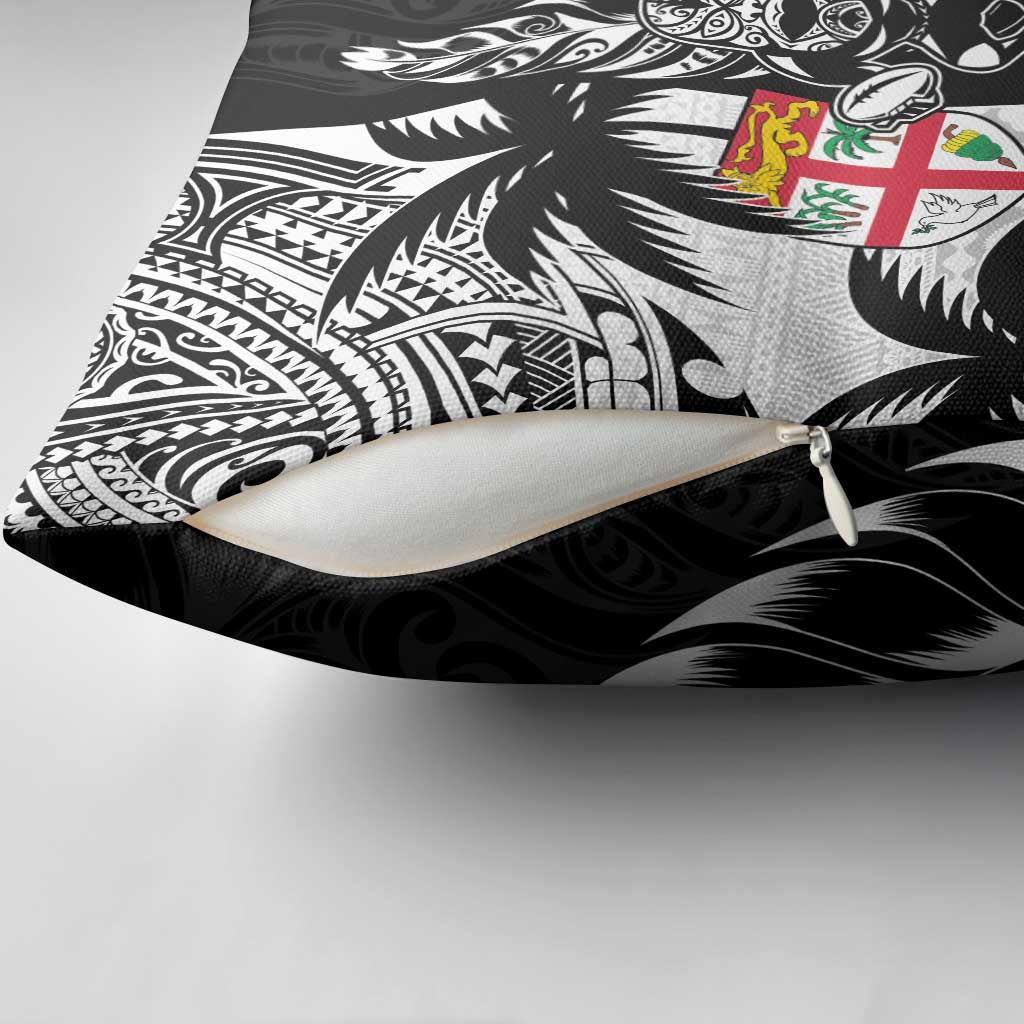 Fiji New Zealand Rugby Personalised Pillow Cover Maori and Tapa Pattern LT9 - Polynesian Pride