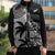 Fiji New Zealand Rugby Personalised Sleeveless Puffer Jacket Maori and Tapa Pattern - Polynesian Pride