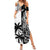 Custom Fiji New Zealand Summer Maxi Dress Maori mix Tapa Pattern Version