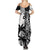 Custom Fiji New Zealand Summer Maxi Dress Maori mix Tapa Pattern Version