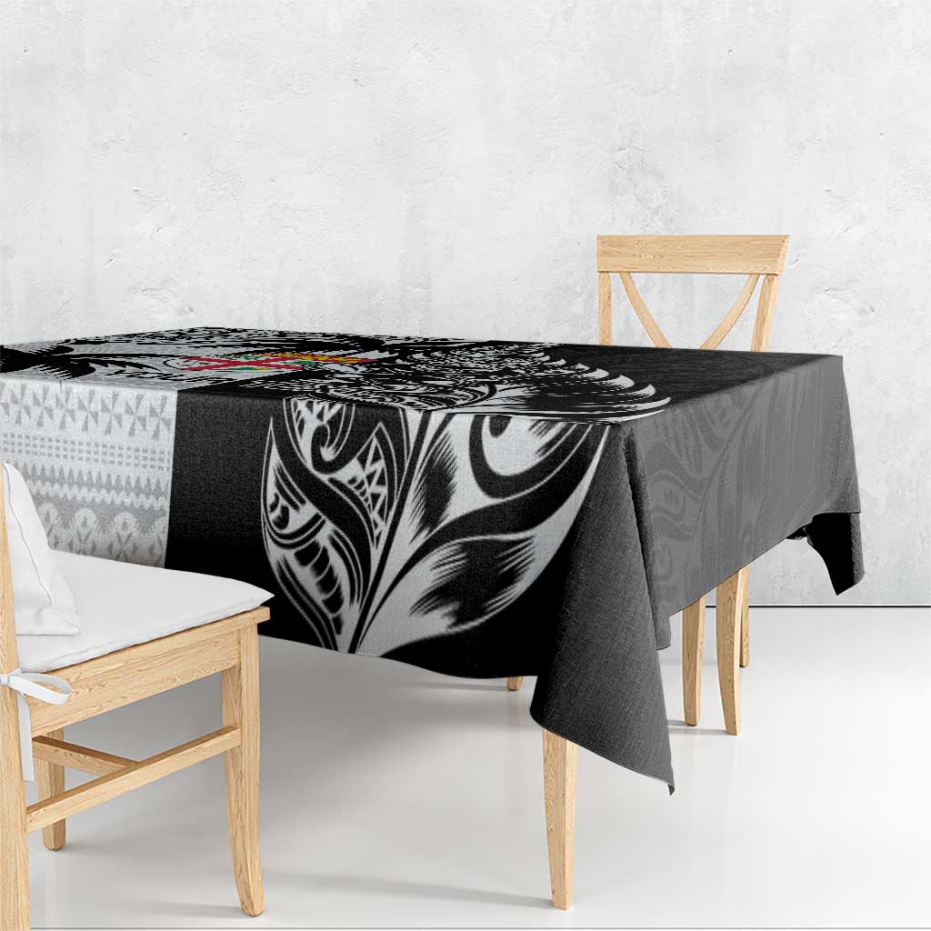 Custom Fiji New Zealand Tablecloth Maori mix Tapa Pattern Version