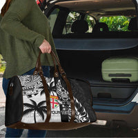 Fiji New Zealand Rugby Personalised Travel Bag Maori and Tapa Pattern - Polynesian Pride