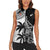 Custom Fiji New Zealand Women Sleeveless Polo Shirt Maori mix Tapa Pattern Version