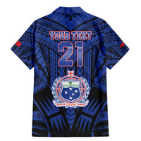 Custom Manu Samoa Sevens Rugby Family Matching Mermaid Dress and Hawaiian Shirt Samoan Tribal Tattoo