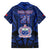 Custom Manu Samoa Sevens Rugby Family Matching Off The Shoulder Long Sleeve Dress and Hawaiian Shirt Samoan Tribal Tattoo
