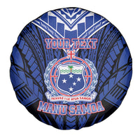 Custom Manu Samoa Sevens Rugby Spare Tire Cover Samoan Tribal Tattoo