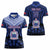 Custom Manu Samoa Sevens Rugby Women Polo Shirt Samoan Tribal Tattoo