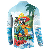 Funny Parrot Margarita Five O'clock Somewhere Button Sweatshirt