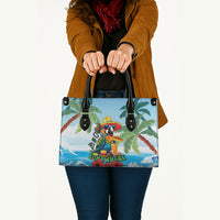 Funny Parrot Margarita Five O'clock Somewhere Leather Bag