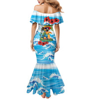 Funny Parrot Margarita Five O'clock Somewhere Mermaid Dress