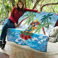 Funny Parrot Margarita Five O'clock Somewhere Quilt