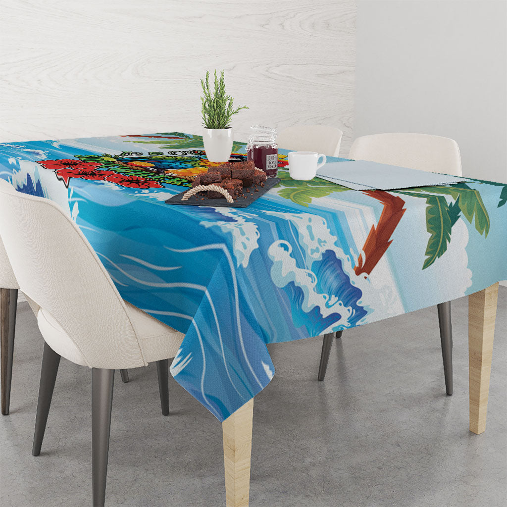 Funny Parrot Margarita Five O'clock Somewhere Tablecloth