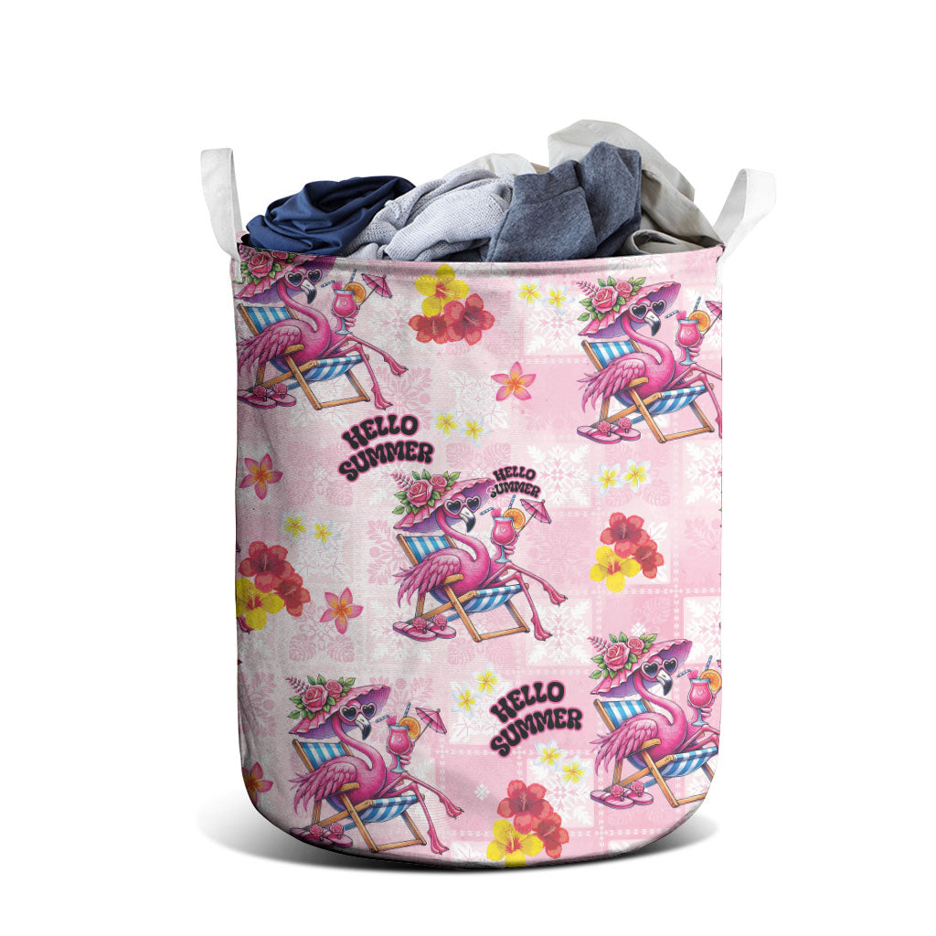 Hawaii Flamingo Hello Summer Laundry Basket Hawaiian Quilt Pattern