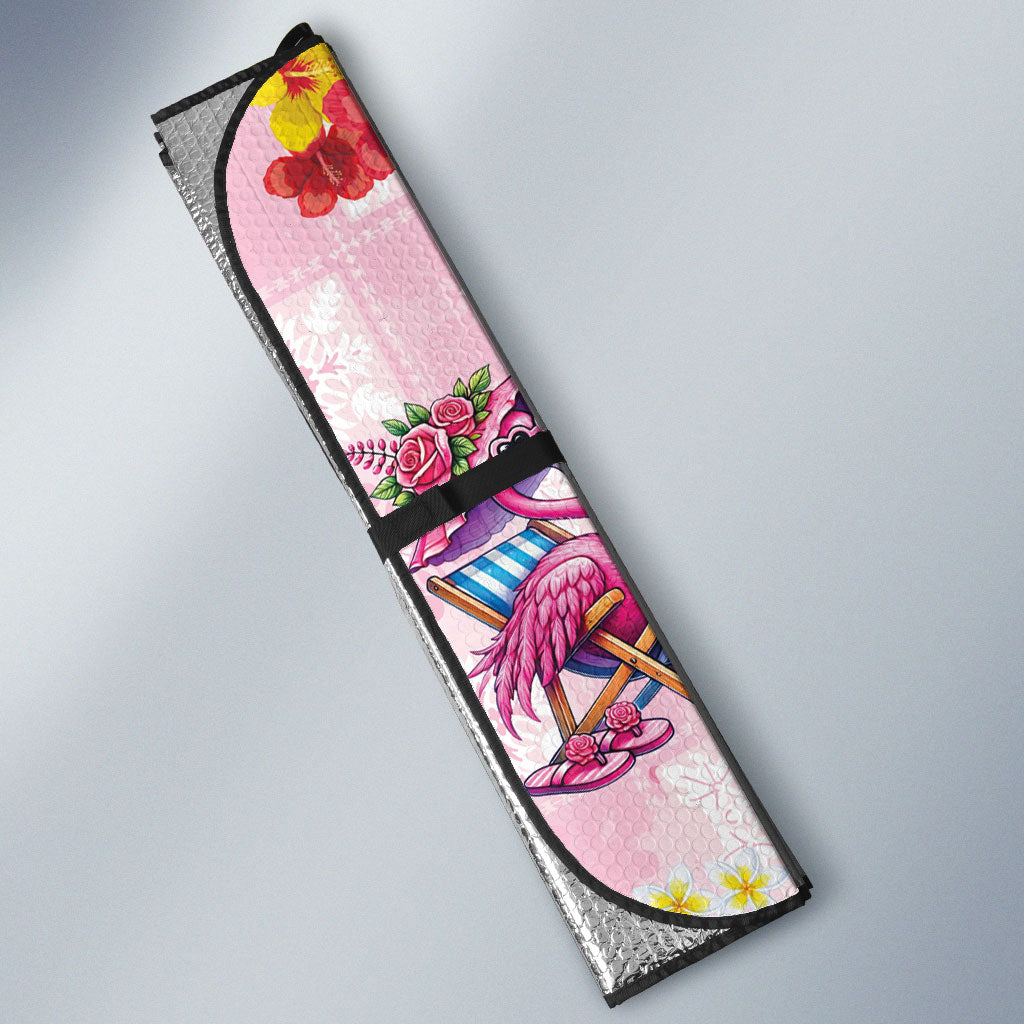 Hawaii Flamingo Hello Summer Auto Sun Shade Hawaiian Quilt Pattern