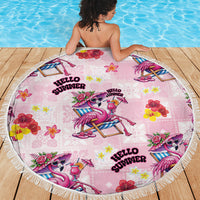 Hawaii Flamingo Hello Summer Beach Blanket Hawaiian Quilt Pattern