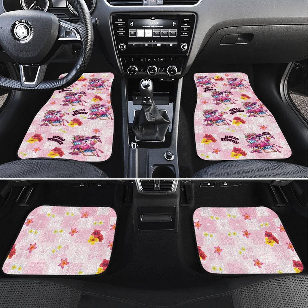 Hawaii Flamingo Hello Summer Car Mats Hawaiian Quilt Pattern