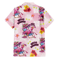 Hawaii Flamingo Hello Summer Family Matching Off Shoulder Maxi Dress and Hawaiian Shirt Hawaiian Quilt Pattern