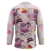 Hawaii Flamingo Hello Summer Hockey Jersey Hawaiian Quilt Pattern