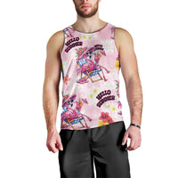 Hawaii Flamingo Hello Summer Men Tank Top Hawaiian Quilt Pattern