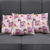 Hawaii Flamingo Hello Summer Pillow Cover Hawaiian Quilt Pattern