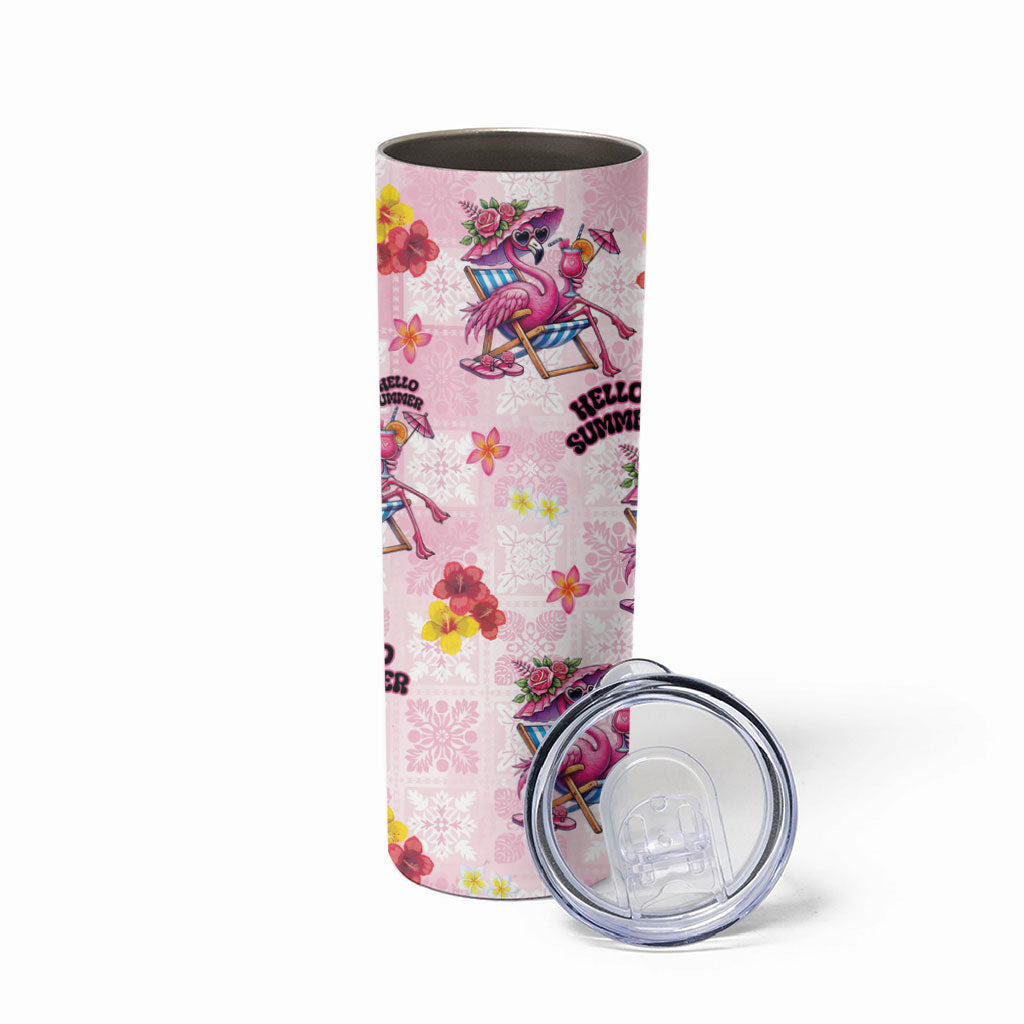 Hawaii Flamingo Hello Summer Skinny Tumbler Hawaiian Quilt Pattern