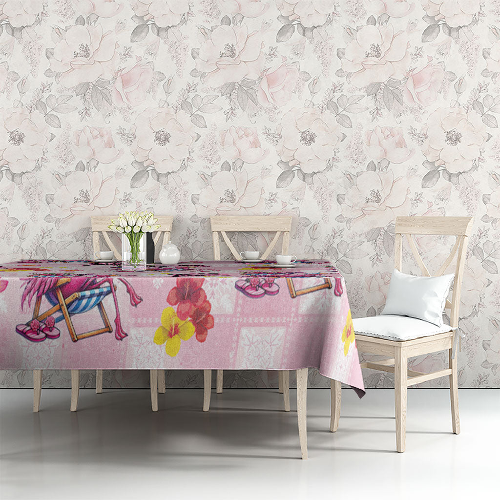 Hawaii Flamingo Hello Summer Tablecloth Hawaiian Quilt Pattern