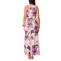 Hawaii Flamingo Hello Summer Tank Maxi Dress Hawaiian Quilt Pattern
